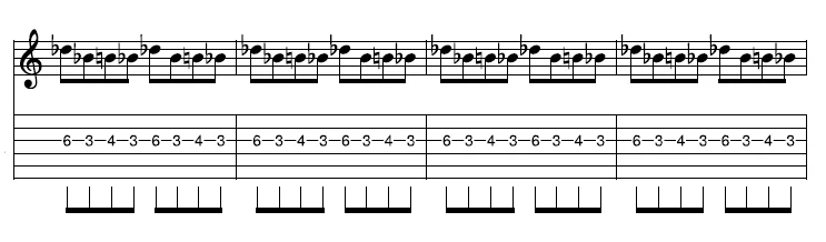 左指慣らし譜面2