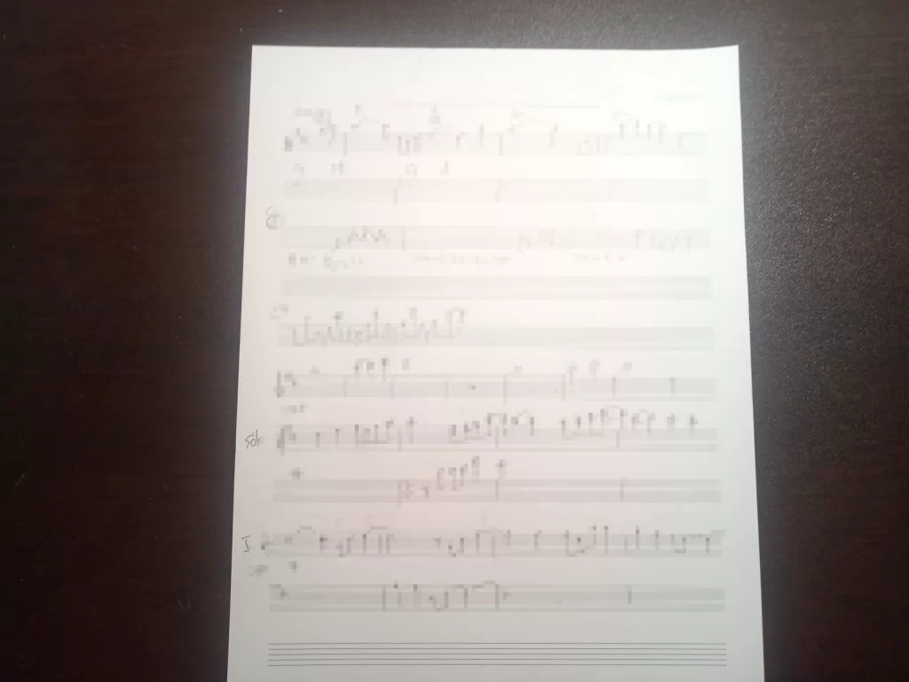 ぼかし入り メインのギター